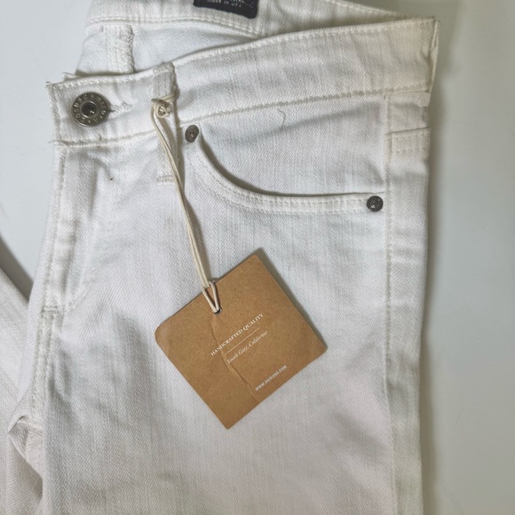 NWT AG Adriano Goldschmied "The Stilt" jeans in white stretch-denim, 24 - Picture 8 of 9